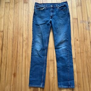 Levi Strauss 511 Slim Fit Jeans Dark Wash W34 L34 Mens Denim